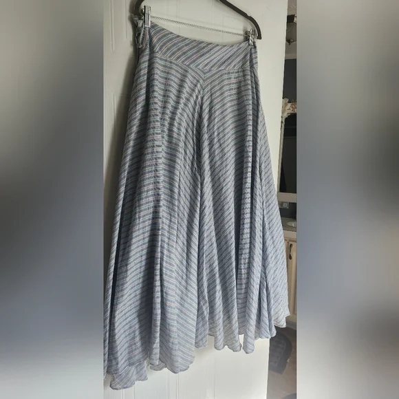 Odille Multicolor Striped A-Line Skirt - Picture 6 of 12